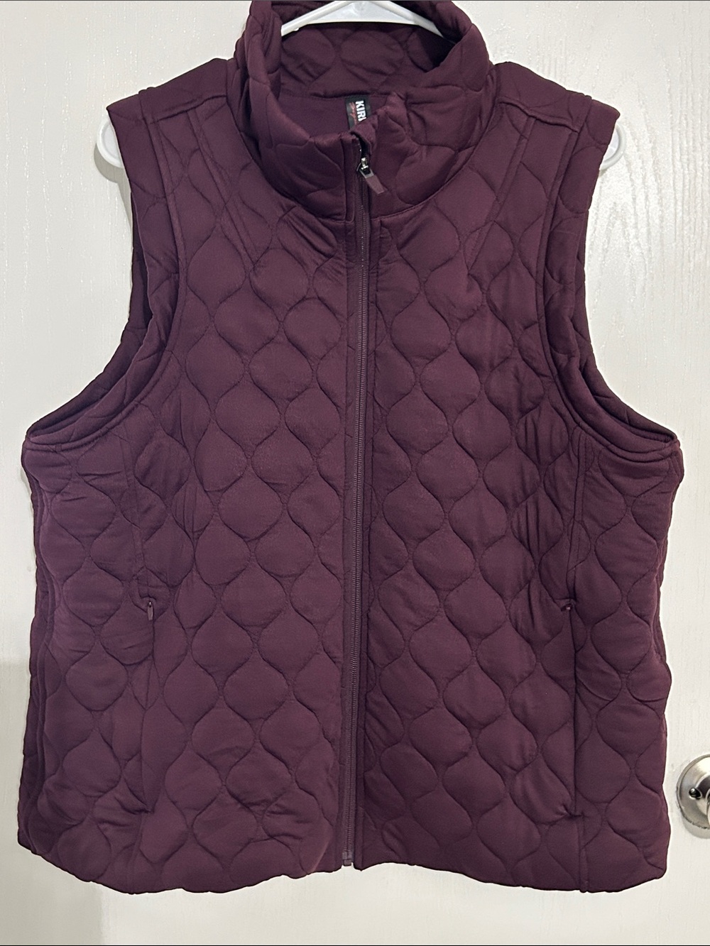 Kirkland Signature Quilted Vest in Deep Plum